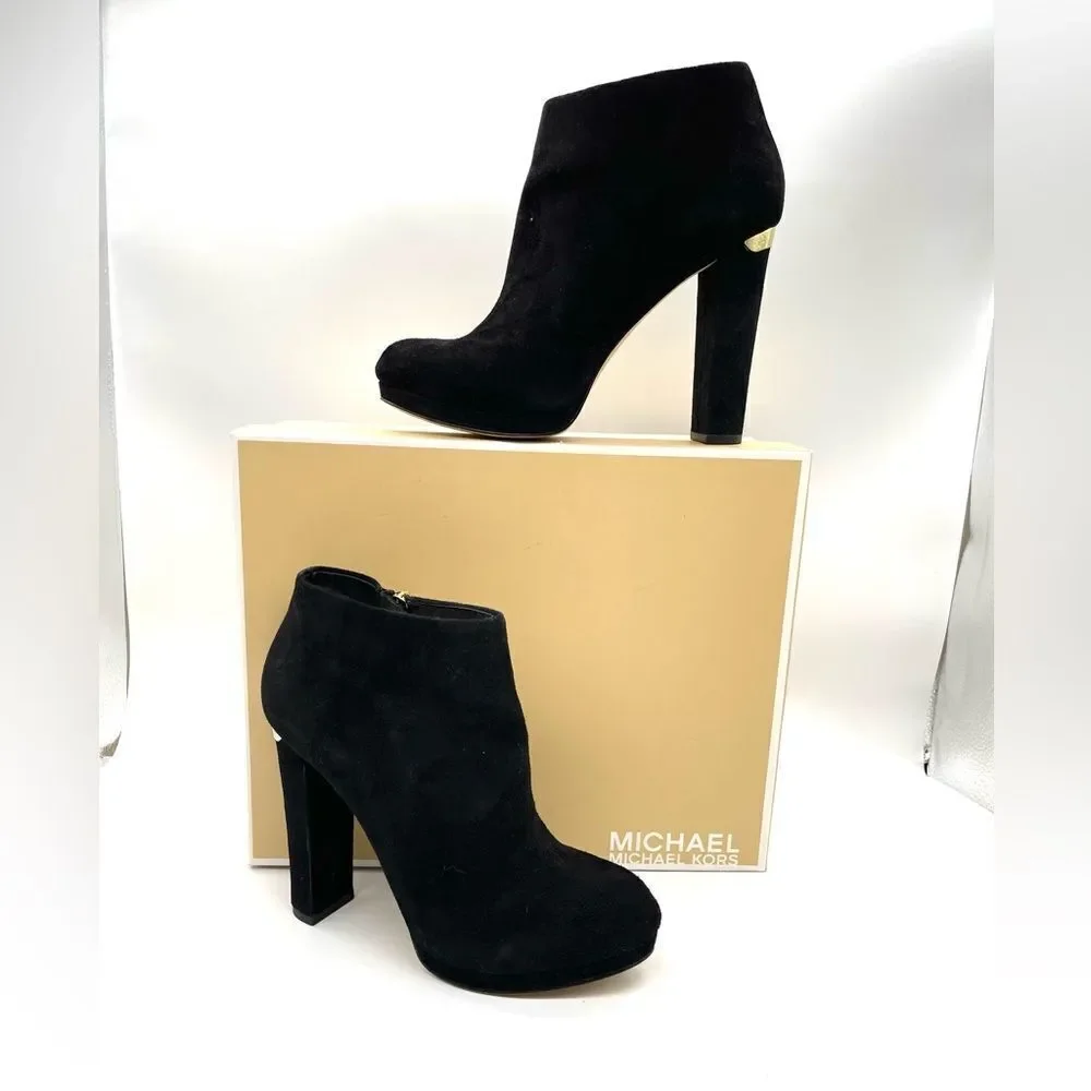 Michael Michael Kors Haven Bootie Leather Suede size 7.5